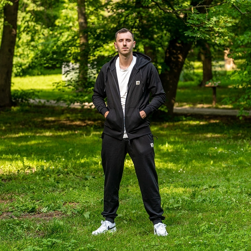 Nash Make It Happen Badge Zipped Hoodies Black